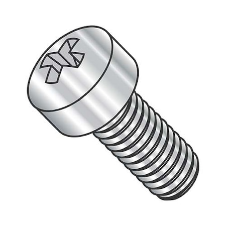 Usa Industrials #10-32 x 1/2 in Phillips Fillister Machine Screw, Plain 18-8 Stainless Steel BULK-SCRW-6852
